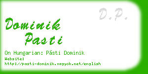 dominik pasti business card